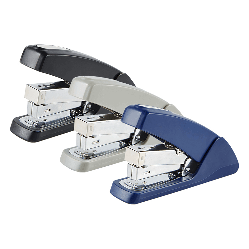 Степлер пластиковий, 25 аркушів, скоби №24/6, 26/6, чорний Power-saving Baoke (ST1115)